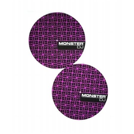 MONSTER CABLE MONSTER LLC DJMATT A pair of quality felt lined Slip Mats with the Monster Logo DJMATT